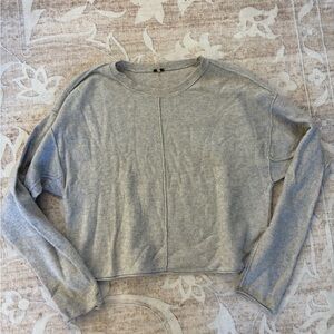 Free People Light Gray Sweater Size S